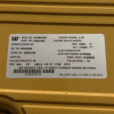 CAT C18 موتور دیزل صنعتی C18 ACERT
